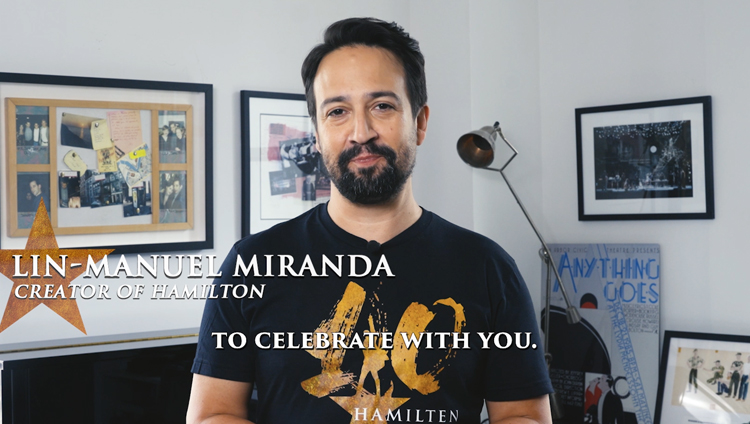 Experience the 10th Anniversary Performance of HAMILTON as Lin-Manuel Miranda's VIP Guest